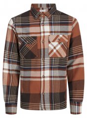 Jack & Jones Darren Flannel Overshirt кафяво