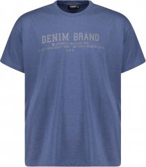 Adamo Simon Regular fit Printed T-shirt Denim Blue