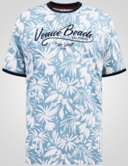 D555 Shoreham AO Тениска с Щампа Venice Beach Син