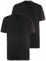 JP1880 708420 Тениска Henley 2 броя Черно