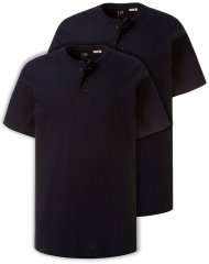 JP1880 708420 Тениска Henley 2 броя Тъмносиньо