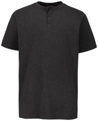 JP1880 726695 Тениска Henley Тъмносиво