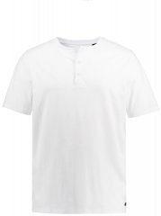 JP1880 726695 Тениска Henley Бяло