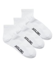 Jack & Jones Leon Тенис чорапи Бял 3-pack