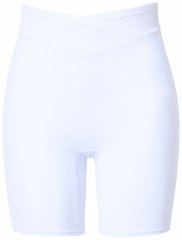 Ulla Popken 816440 Моделиращи шорти с висока талия Бял