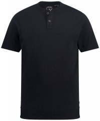 JP1880 818628 Тениска Henley с кройка за корем Черно