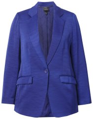Ulla Popken 826161 Структуриран блейзър с джобове с капаче Тъмносиньо