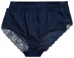 Ulla Popken 830094 Бикини с дантела 2 бр. Тъмносиньо