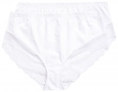 Ulla Popken 830094 Бикини с дантела 2 бр. Бял