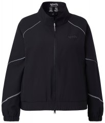 Ulla Popken 833237 Спортно яке със светлоотразителни детайли Черно