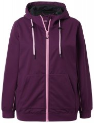 Ulla Popken 843186 Водоотблъскващо софтшел яке със светлоотразители Виненочервено