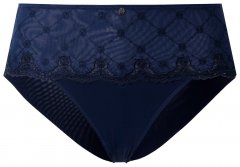 Ulla Popken 846235 Бикини хипстър с дантела Тъмносиньо