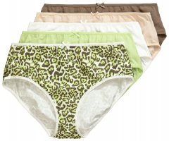 Ulla Popken 848810 Бикини с животински принт 5 бр. Таупе