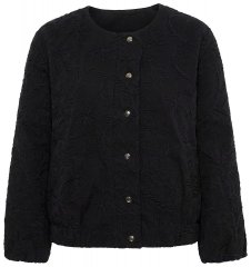 Ulla Popken 848940 Бомбър яке Черно