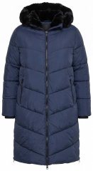 Ulla Popken 850041 Ватирано палто Тъмносиньо