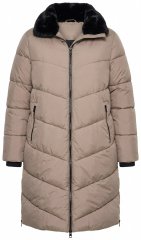 Ulla Popken 850041 Ватирано палто Таупе