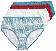 Ulla Popken 851725 Бикини с шарка 5 бр. Лилаво