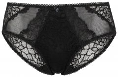 Ulla Popken 853040 Боксерки с дантела Черно