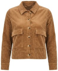 Ulla Popken 853421 Яке от рипсено кадифе Кафяво