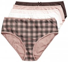 Ulla Popken 854114 Бикини на каре 5 бр. Таупе
