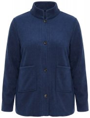Ulla Popken 854200 Поларено яке Тъмносиньо