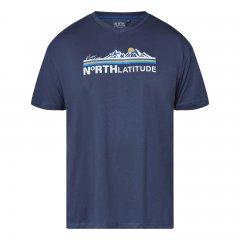 North Latitude Mountain T-Shirt V-Neck Нейви