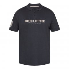 North Latitude Logo Polo Черно