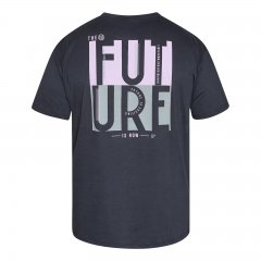 North Latitude T-Shirt With Back Print Черно