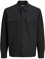 Jack & Jones Point Commute Travel Long Sleeve Shirt Black