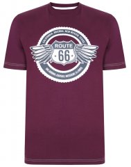Kam Jeans 5388 Route 66 T-Shirt Purple