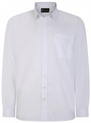 Kam Jeans 661 Classic Long Sleeve Office Shirt White