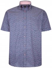 Kam Jeans P012 Premium Short sleeve shirt Navy