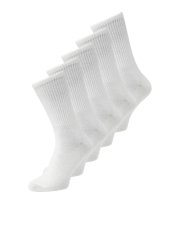 Jack & Jones Basic Тенис чорапи Бял 5-pack