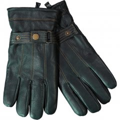 JP1880 Gloves Leather Warm Lining Black