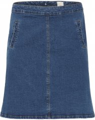 Kaffe Curve Leni Denim Skirt Blue
