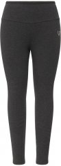 Ulla Popken Faux Fur Lined Stretch Leggings Charcoal
