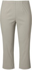 Ulla Popken Stretch Basic Bengaline Capri Pants Grey