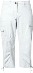 Ulla Popken Stretch Cotton Cargo Crop Pants Snow White