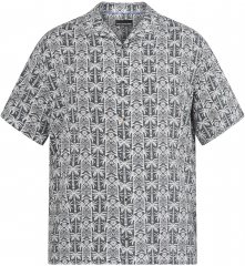 North Latitude 61313 Вискозна Риза с Кубинска Яка Сив