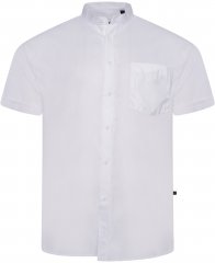 Kam Jeans P020 Premium Short Sleeve Oxford Shirt White