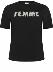 Kaffe Curve Ariana T-Shirt Black