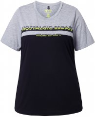 Ulla Popken Nostalgic Escape Performance T-Shirt Black