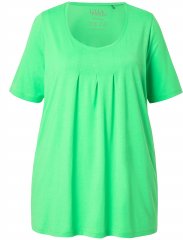 Ulla Popken Essential Front Pleat Tee Mint Green