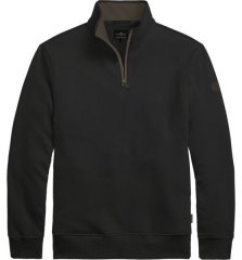 Double Outfitters MTOP-1163 Суитшърт с къс цип Черно