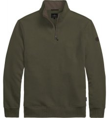 Double Outfitters MTOP-1163 Суитшърт с къс цип Каки
