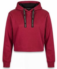 Nora Mikken KAMILLA Cropped Hoodie Burgundy