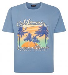Espionage T425 Laguna Beach Тениска с принт синьо