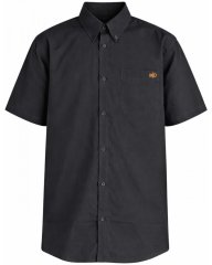 Motley Denim Zagreb Риза с къс ръкав Антрацит