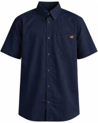 Motley Denim Zagreb Риза с къс ръкав Тъмносин