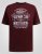 D555 Baldwin Grumpy Old Man Club Print Crew Neck T-shirt Burgundy/ Black Twist - Тениски - мъжки тениски големи размери